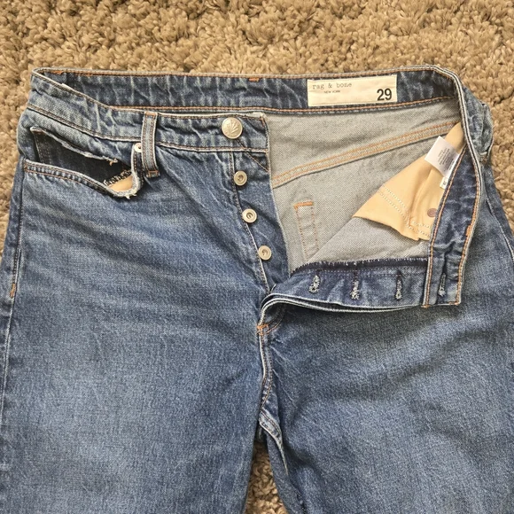 rag & bone Alissa High Rise Barrel Leg Jeans - Picture 7 of 16